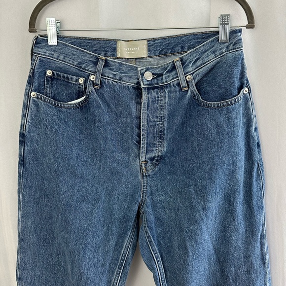 Everlane 90's Cheeky High Waisted Straight Leg Jeans Womens Size Waist 30 - Picture 2 of 6